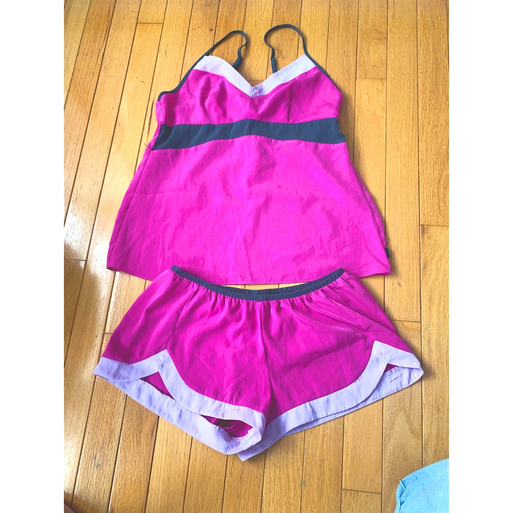 Washable silk sleep set. Shorts and cami